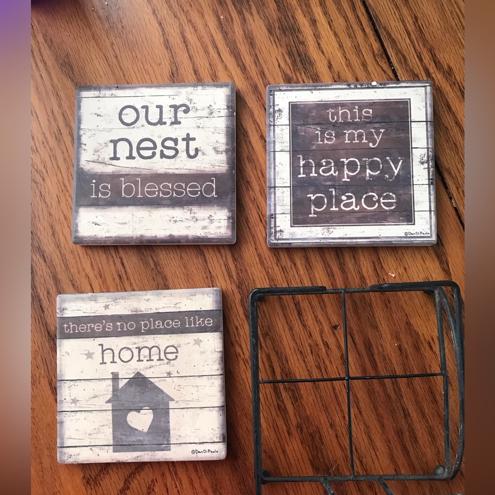 Glass cup coasters